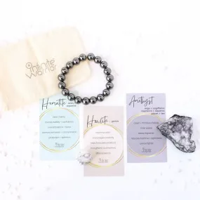 Sleep Aid Crystal Kit | Amethyst   Hematite   Howlite