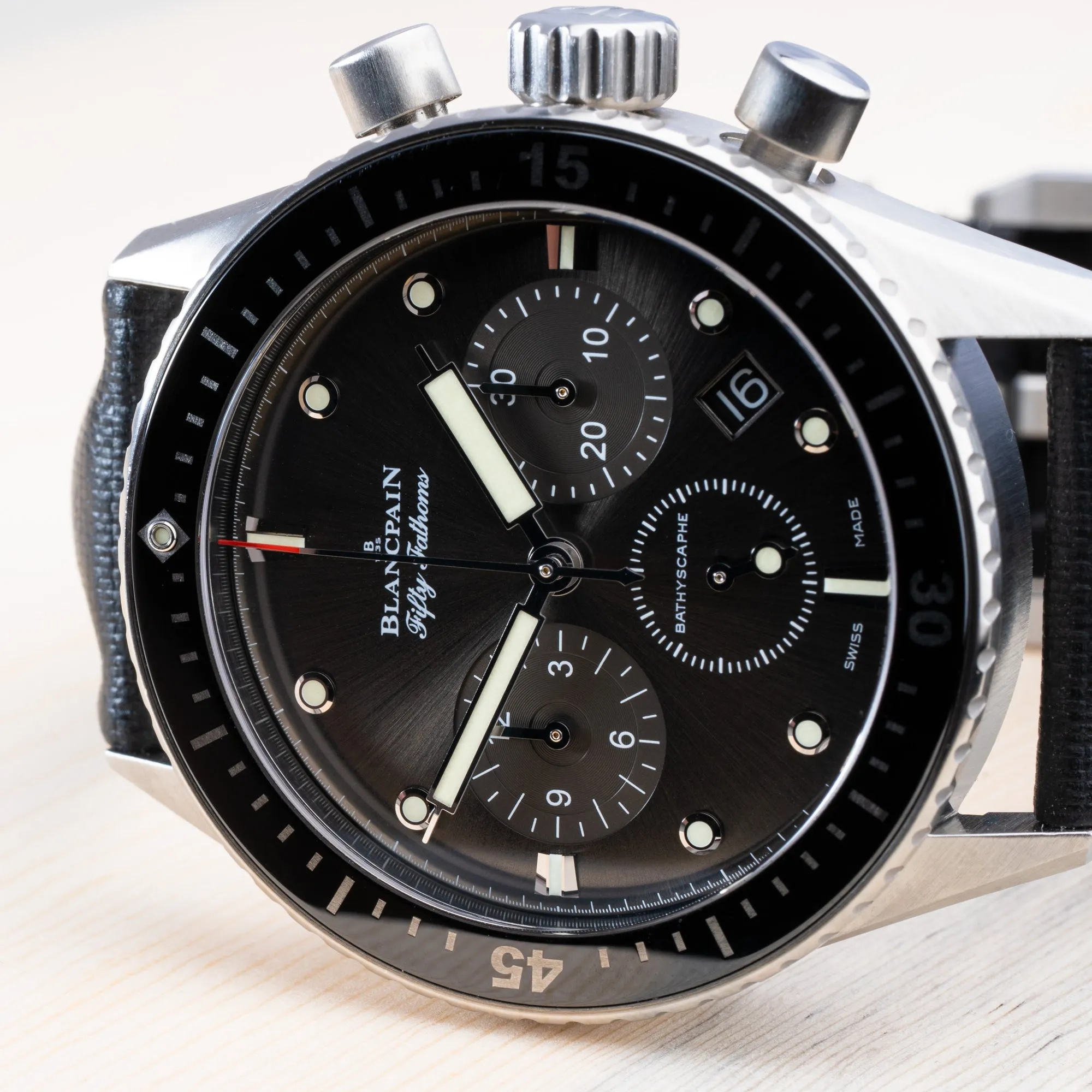 Sold! Blancpain Fifty Fathoms Flyback Chronograph Watch
