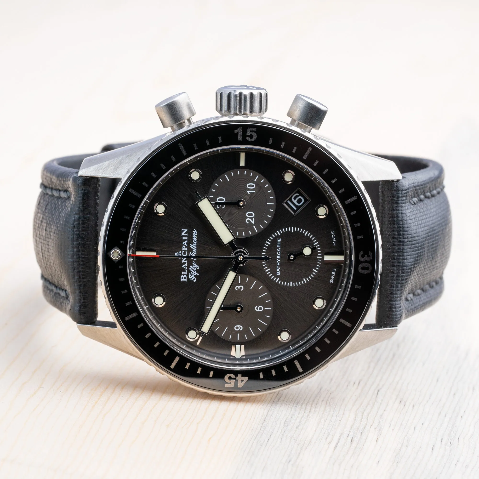 Sold! Blancpain Fifty Fathoms Flyback Chronograph Watch