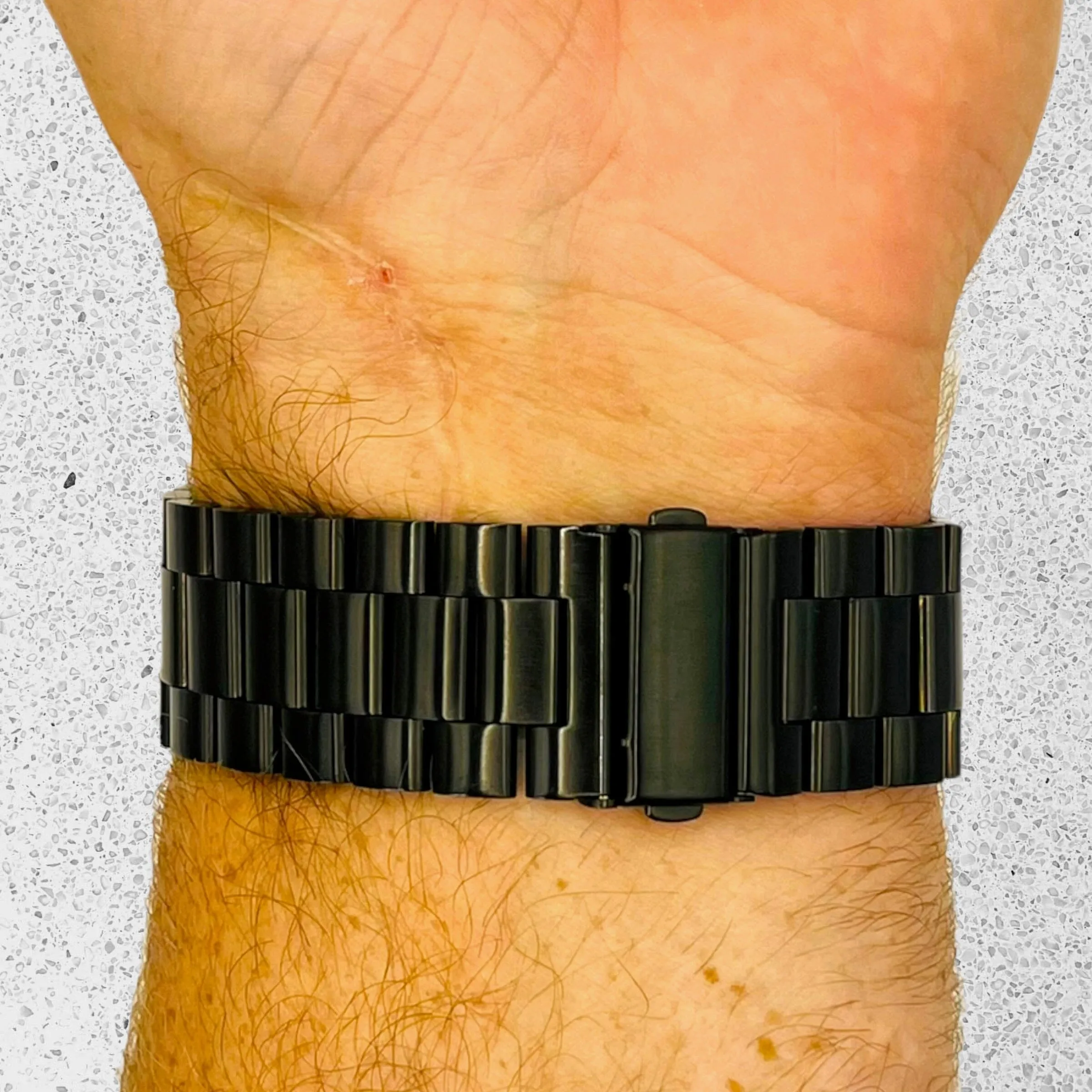 Stainless Steel Link Watch Strap Compatible with the Garmin Venu SQ