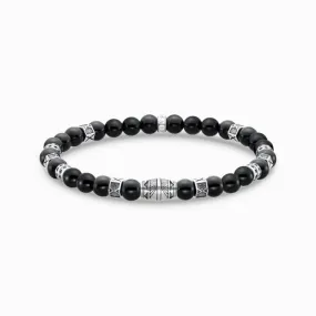 Sterling Silver Black Onyx Bracelet A2087-507-11