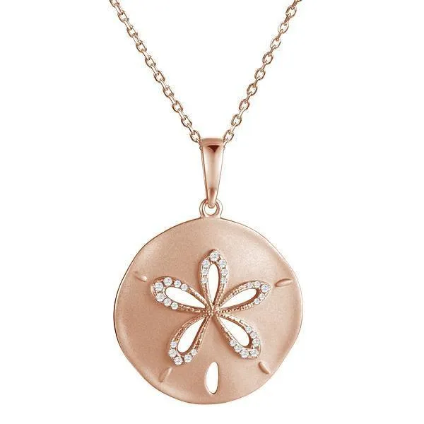 Sterling Silver Ocean Isle Sand Dollar Pendant by Alamea