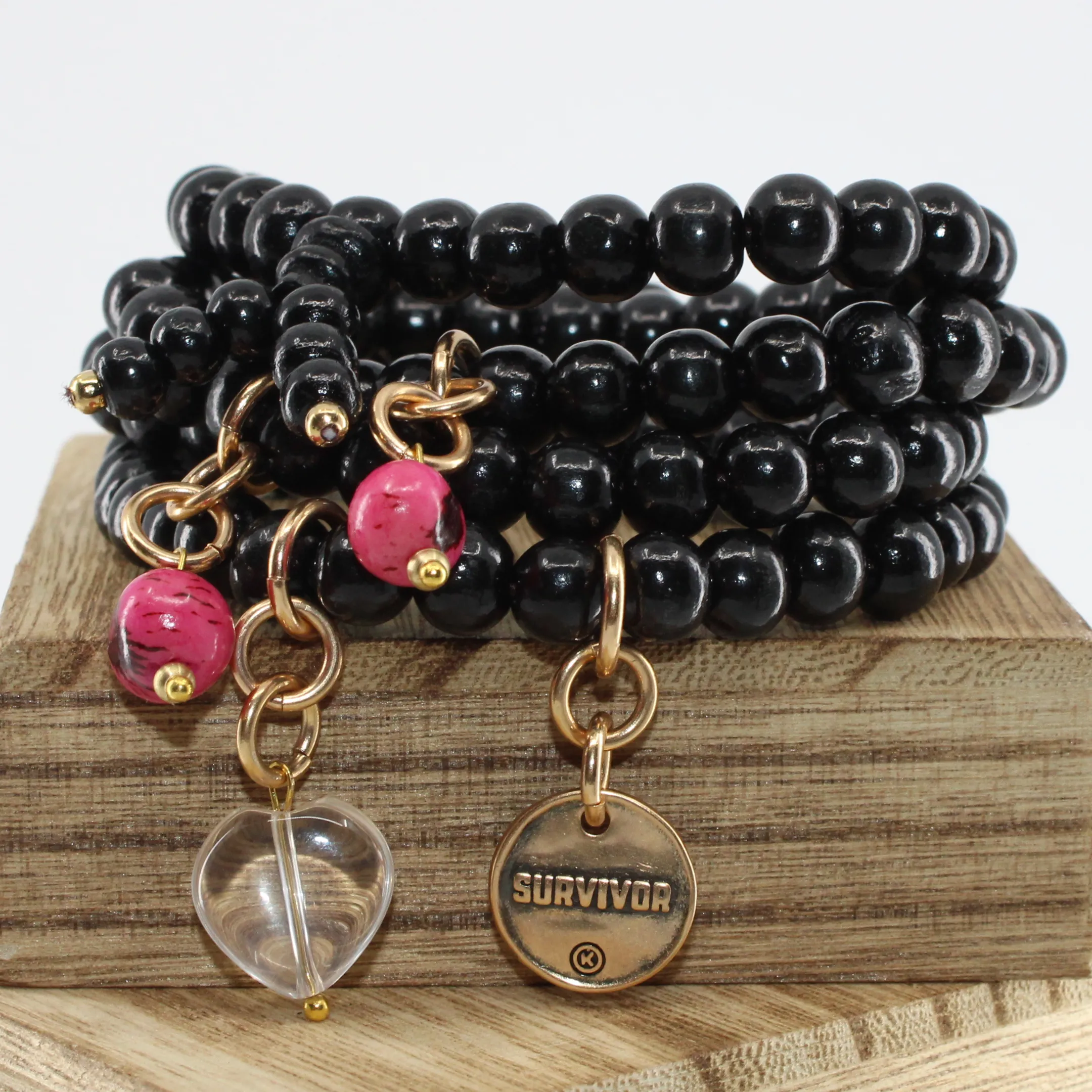 SURVIVOR | HEART | Wood Boho Wrap
