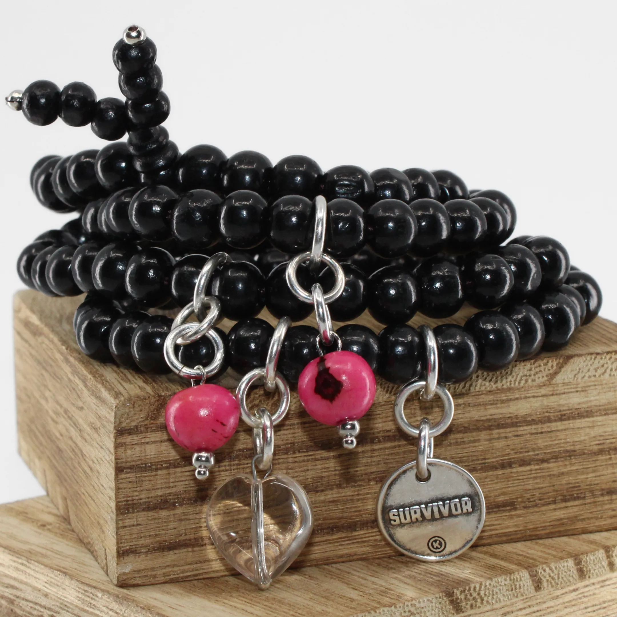 SURVIVOR | HEART | Wood Boho Wrap