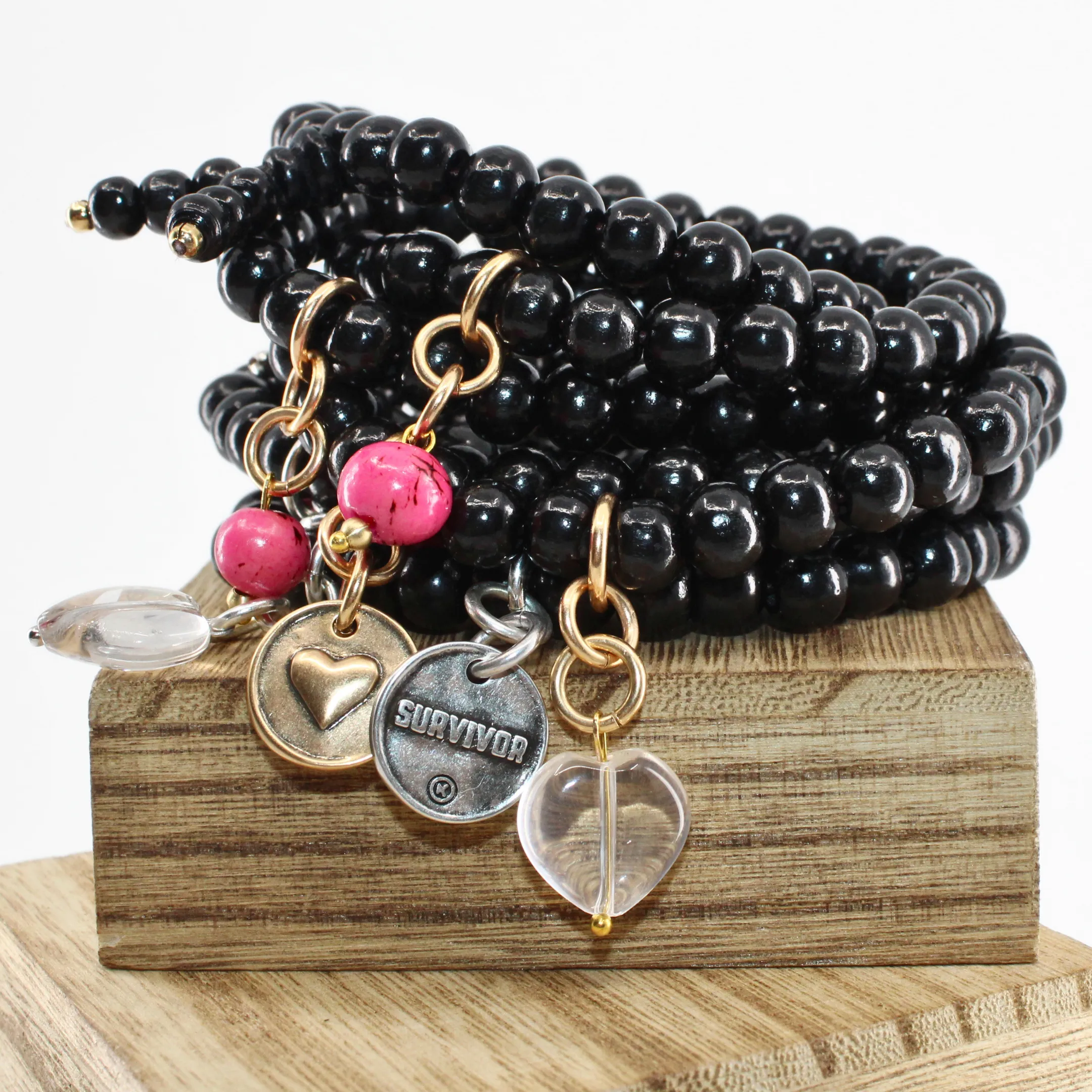 SURVIVOR | HEART | Wood Boho Wrap