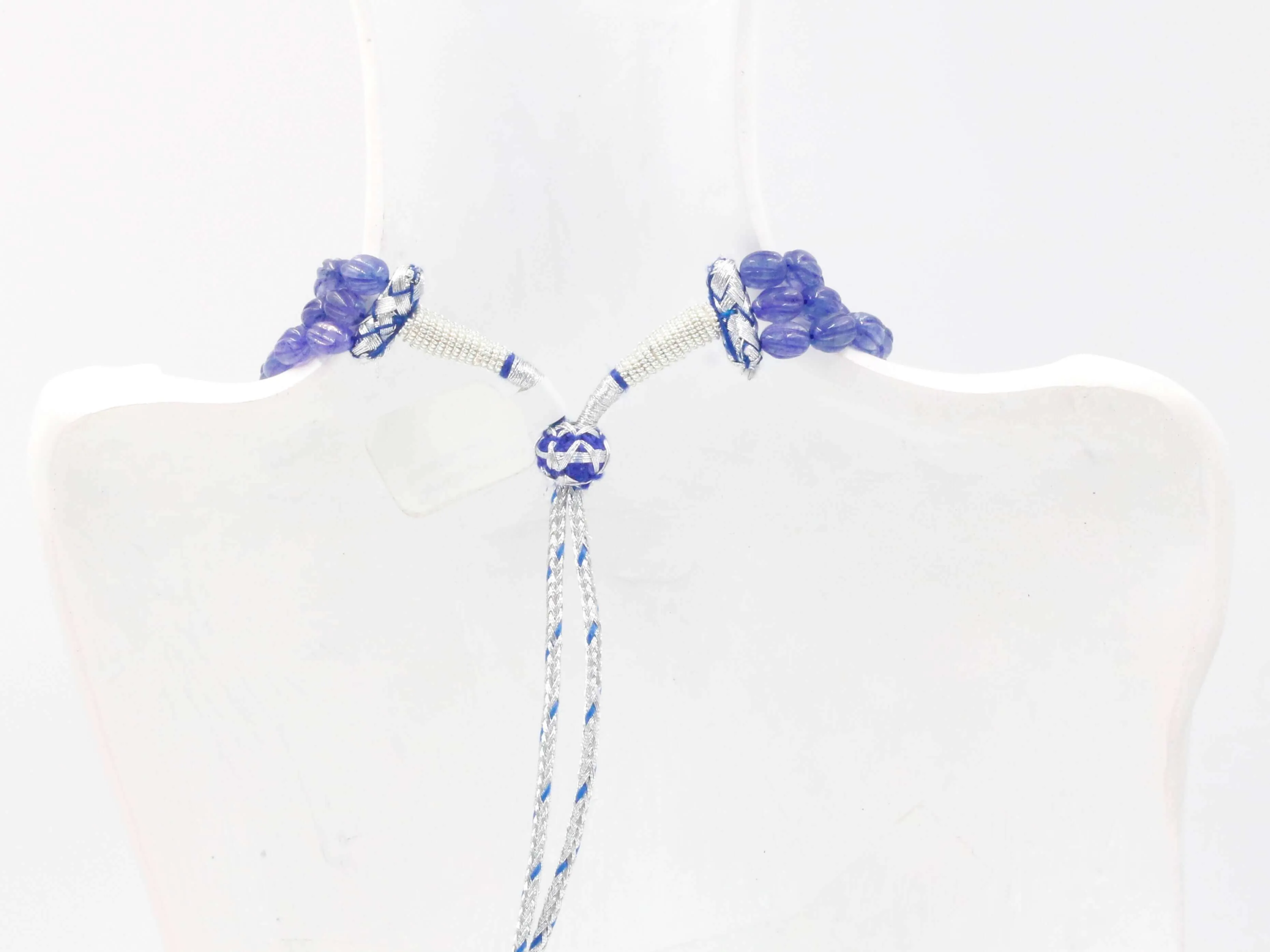 Tanzanite Quartz Necklace Gemstone Necklace Violet Quartz Beaded Necklace Gemstone Necklace Quartz Necklace Blue Violet Necklace SKU 6142937