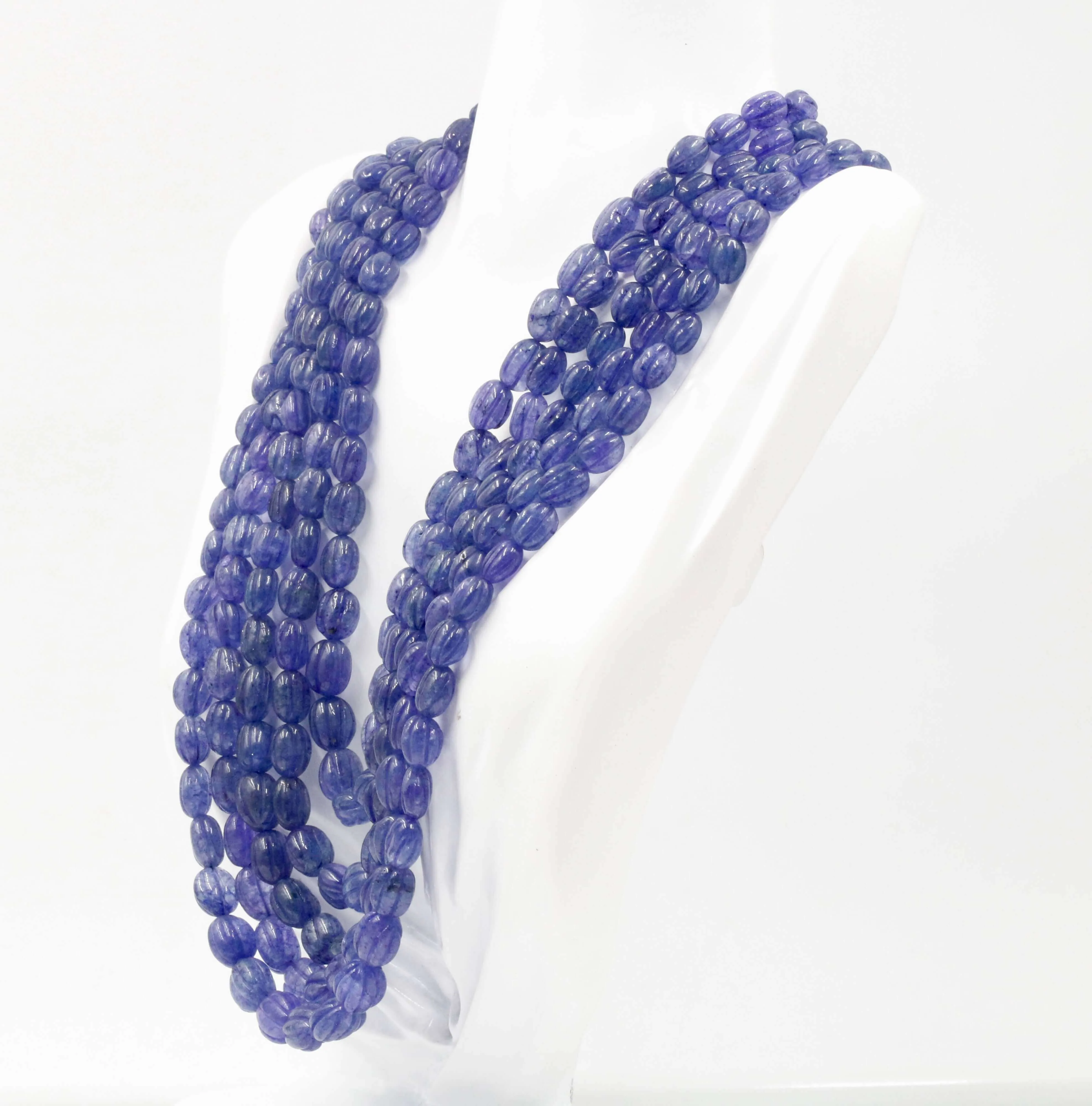 Tanzanite Quartz Necklace Gemstone Necklace Violet Quartz Beaded Necklace Gemstone Necklace Quartz Necklace Blue Violet Necklace SKU 6142937
