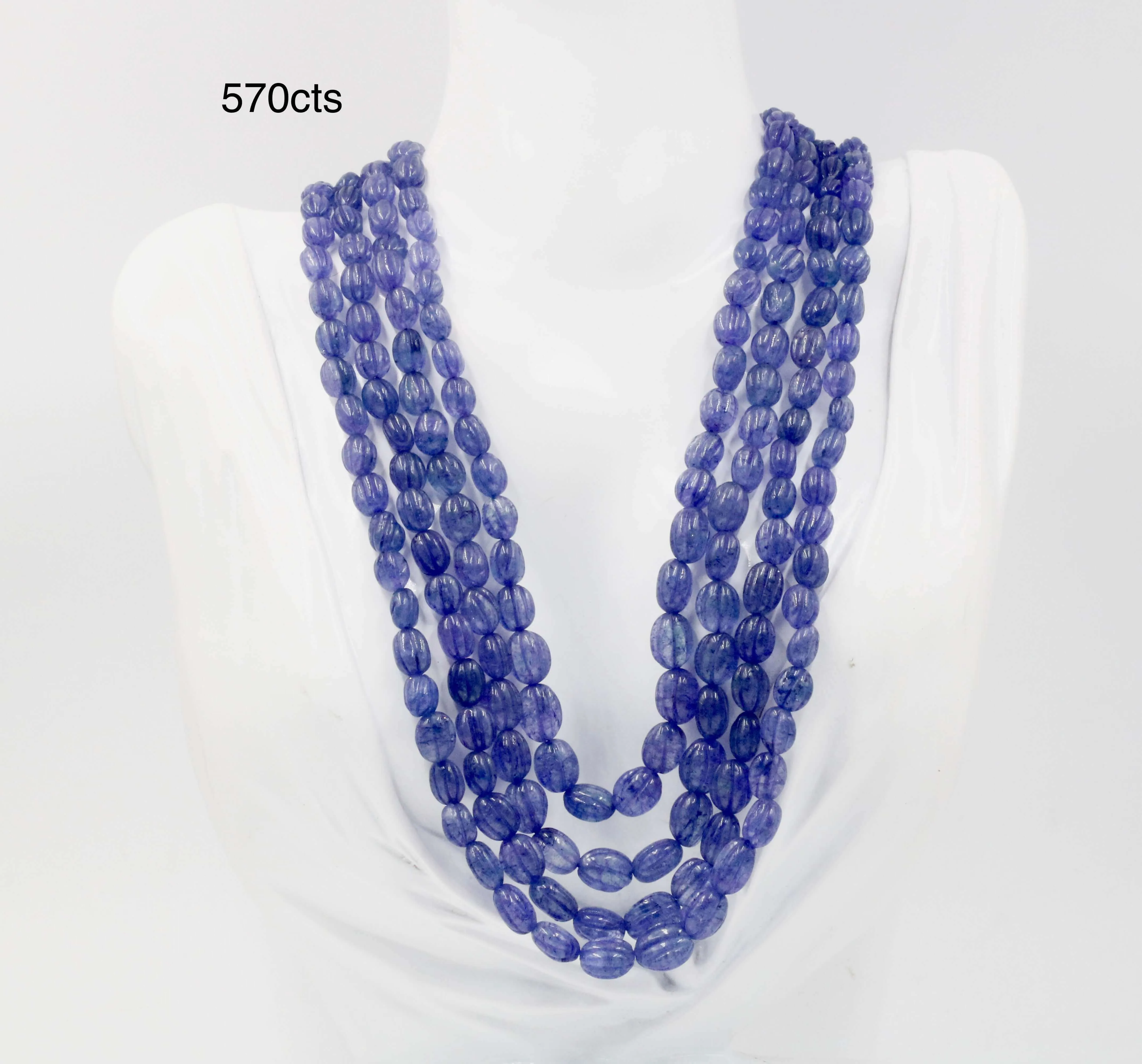 Tanzanite Quartz Necklace Gemstone Necklace Violet Quartz Beaded Necklace Gemstone Necklace Quartz Necklace Blue Violet Necklace SKU 6142937