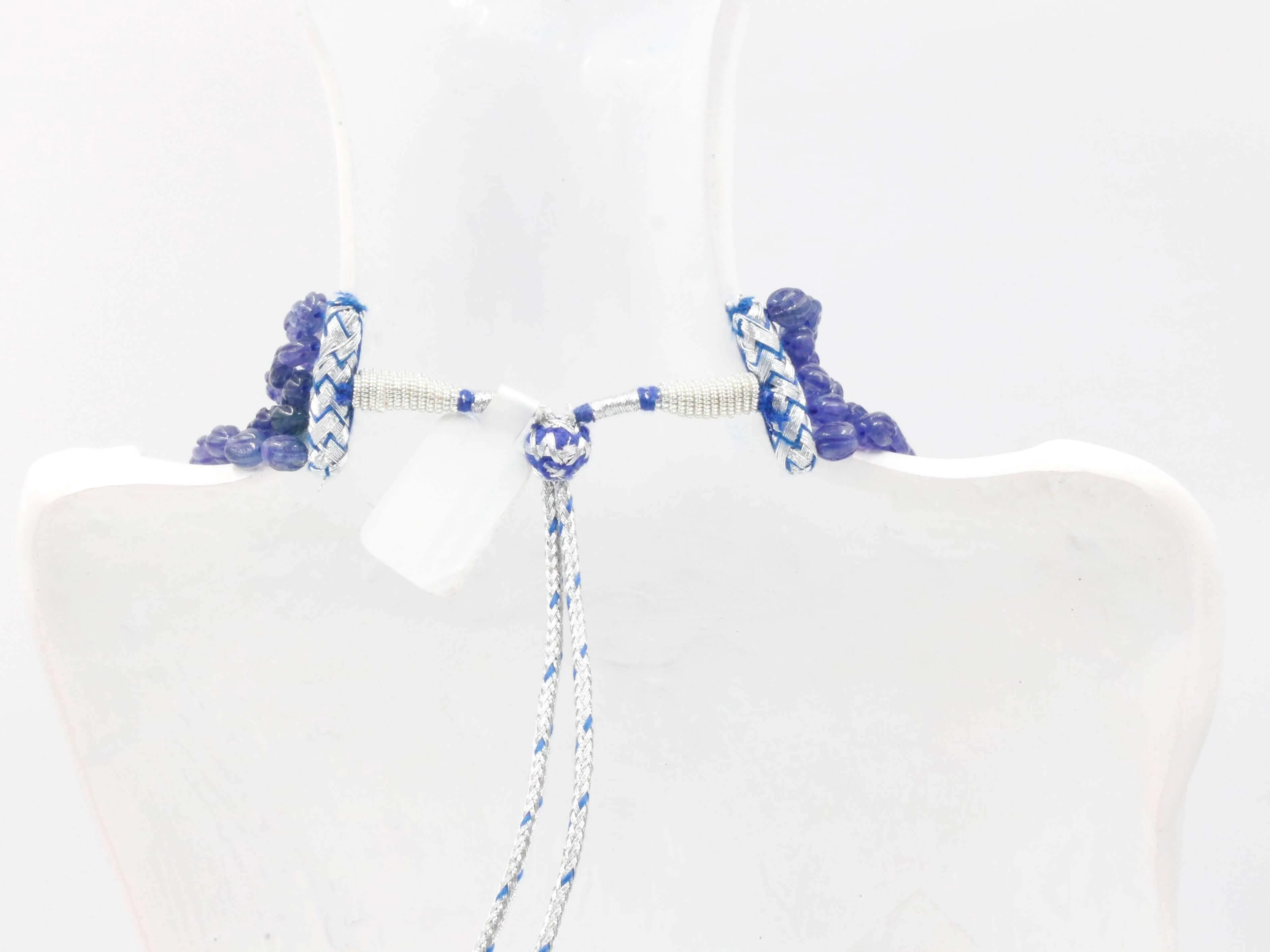 Tanzanite Quartz Necklace Gemstone Necklace Violet Quartz Beaded Necklace Gemstone Necklace Quartz Necklace Blue Violet Necklace SKU 6142937