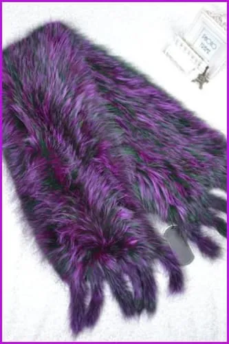 Tassel Fox Fur Scarf
