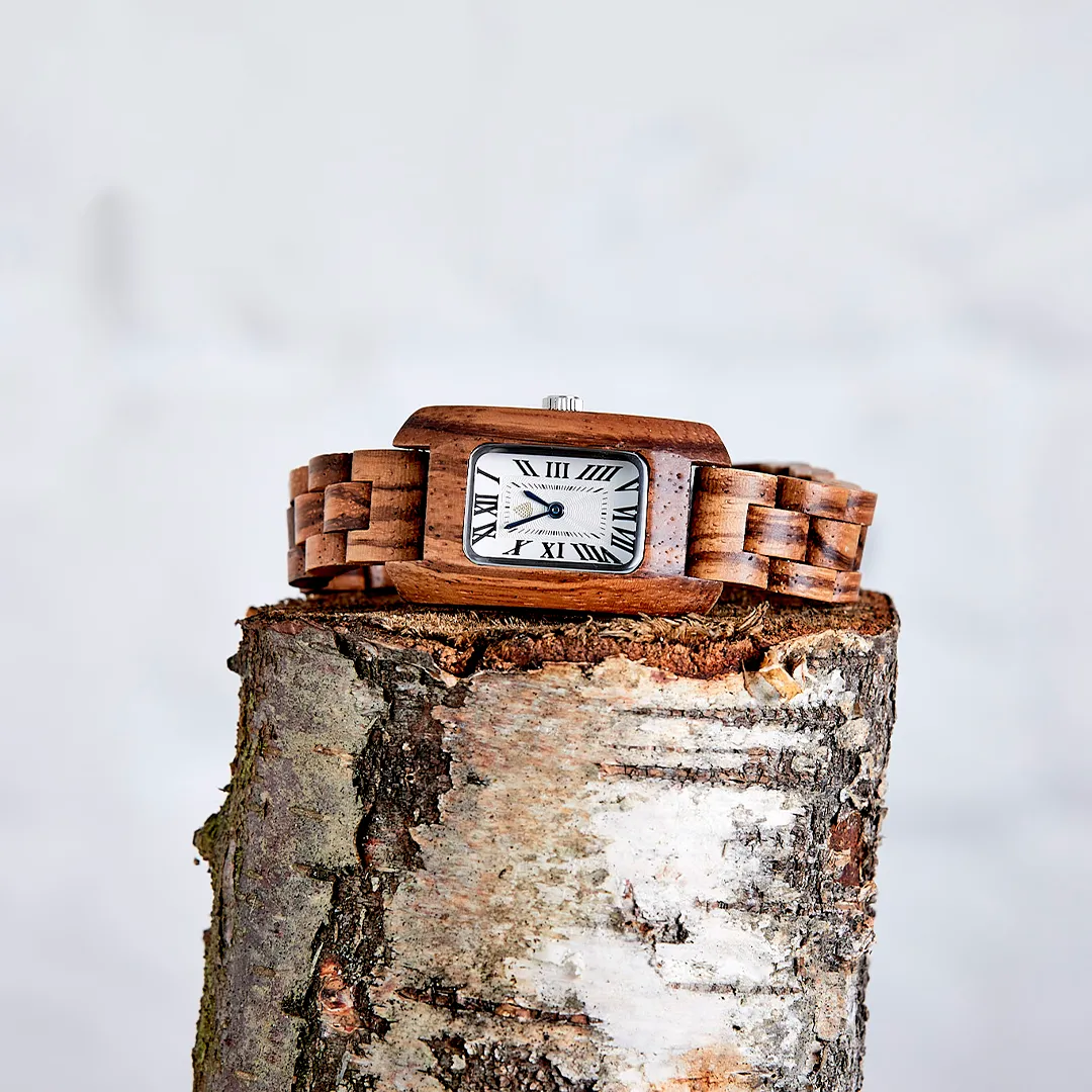 The Maple Watch - Eco-Friendly Handcrafted Zebrawood Timepiece