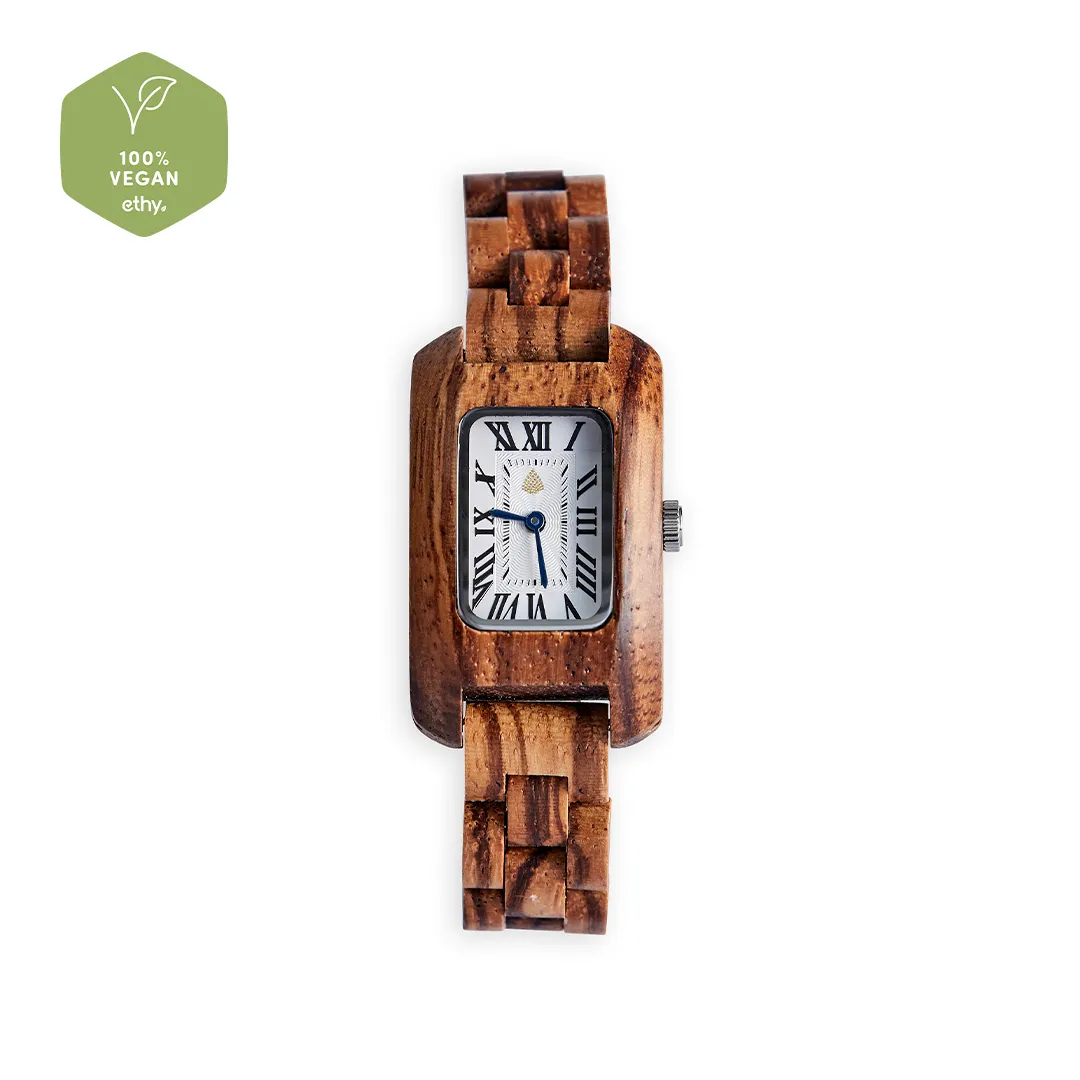 The Maple Watch - Eco-Friendly Handcrafted Zebrawood Timepiece