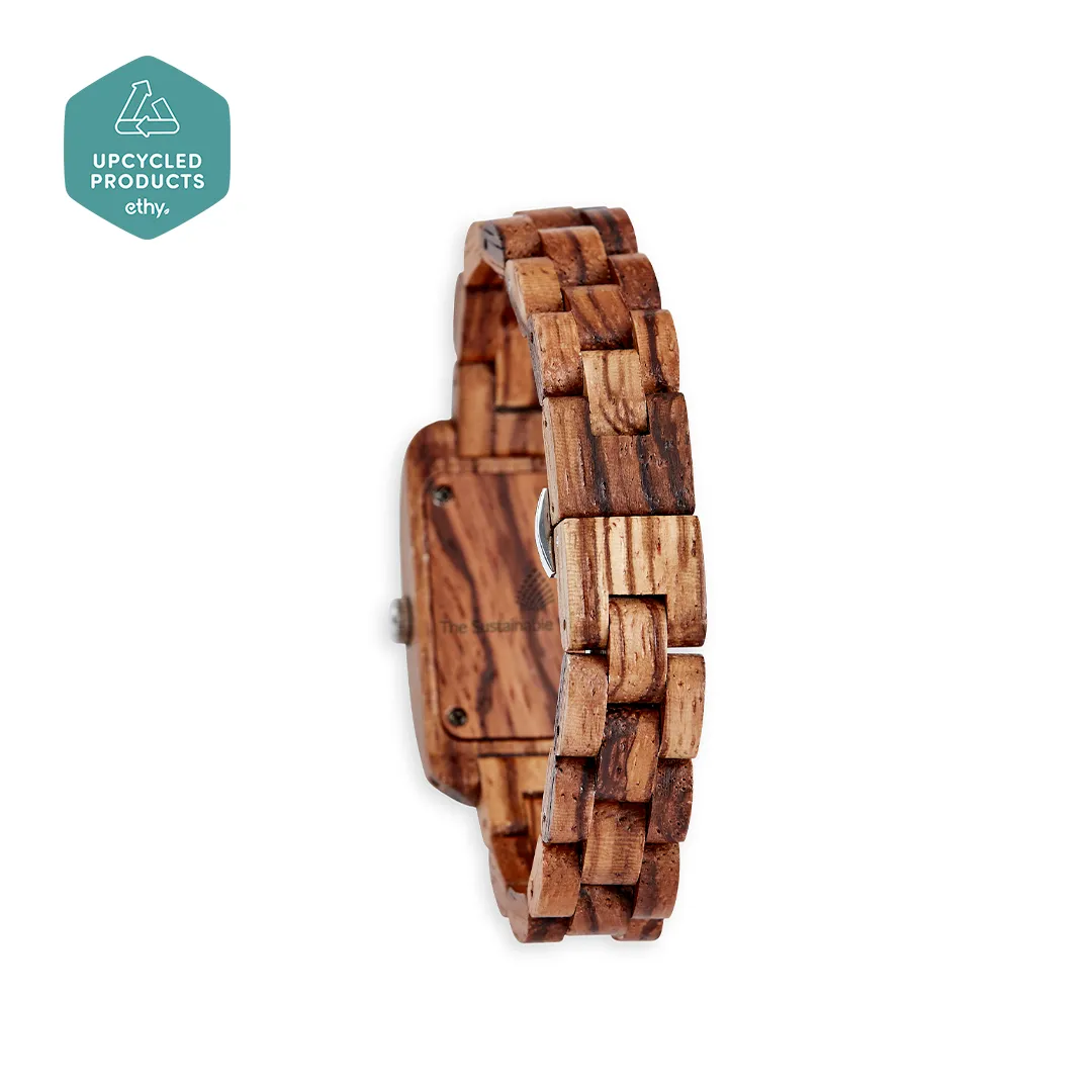 The Maple Watch - Eco-Friendly Handcrafted Zebrawood Timepiece