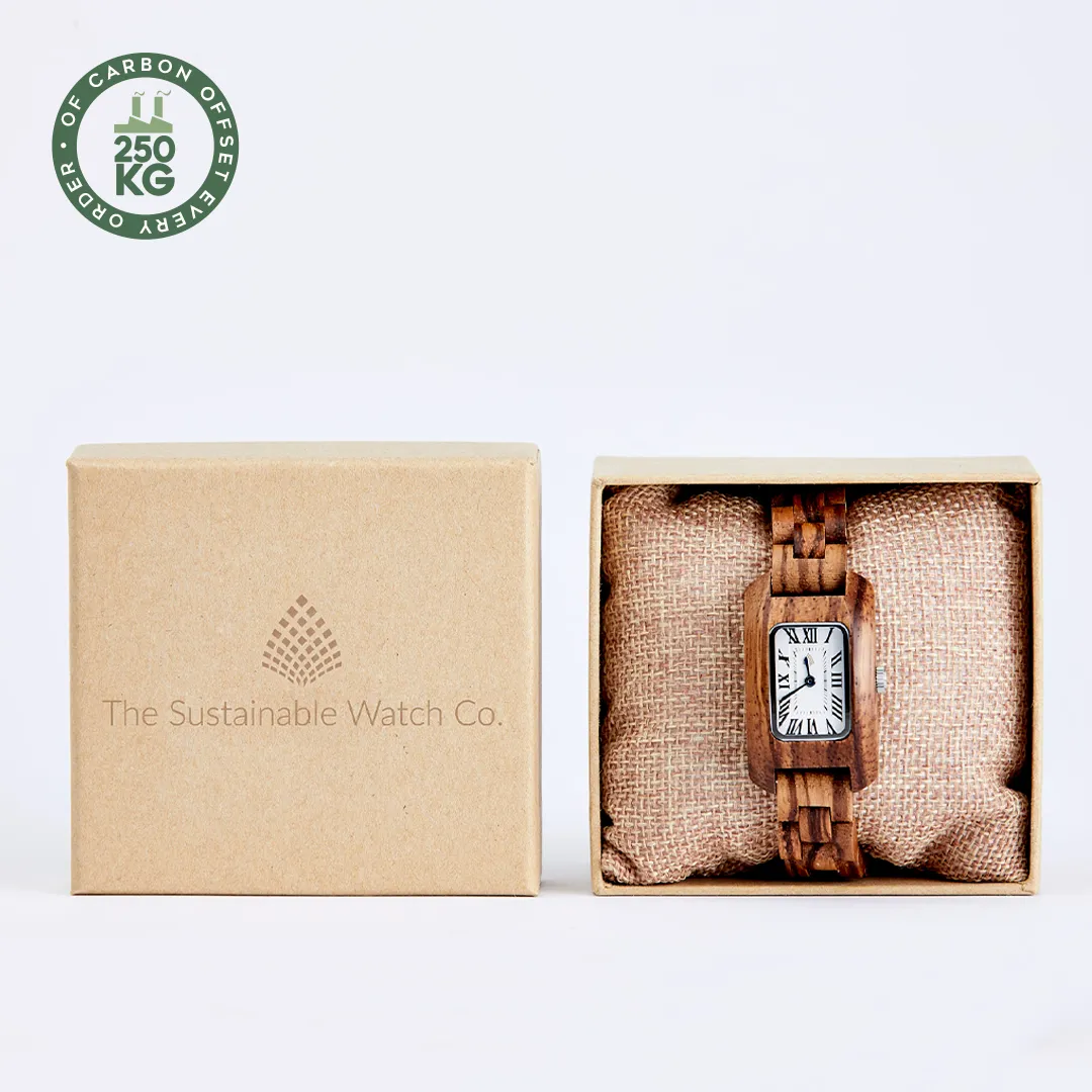 The Maple Watch - Eco-Friendly Handcrafted Zebrawood Timepiece