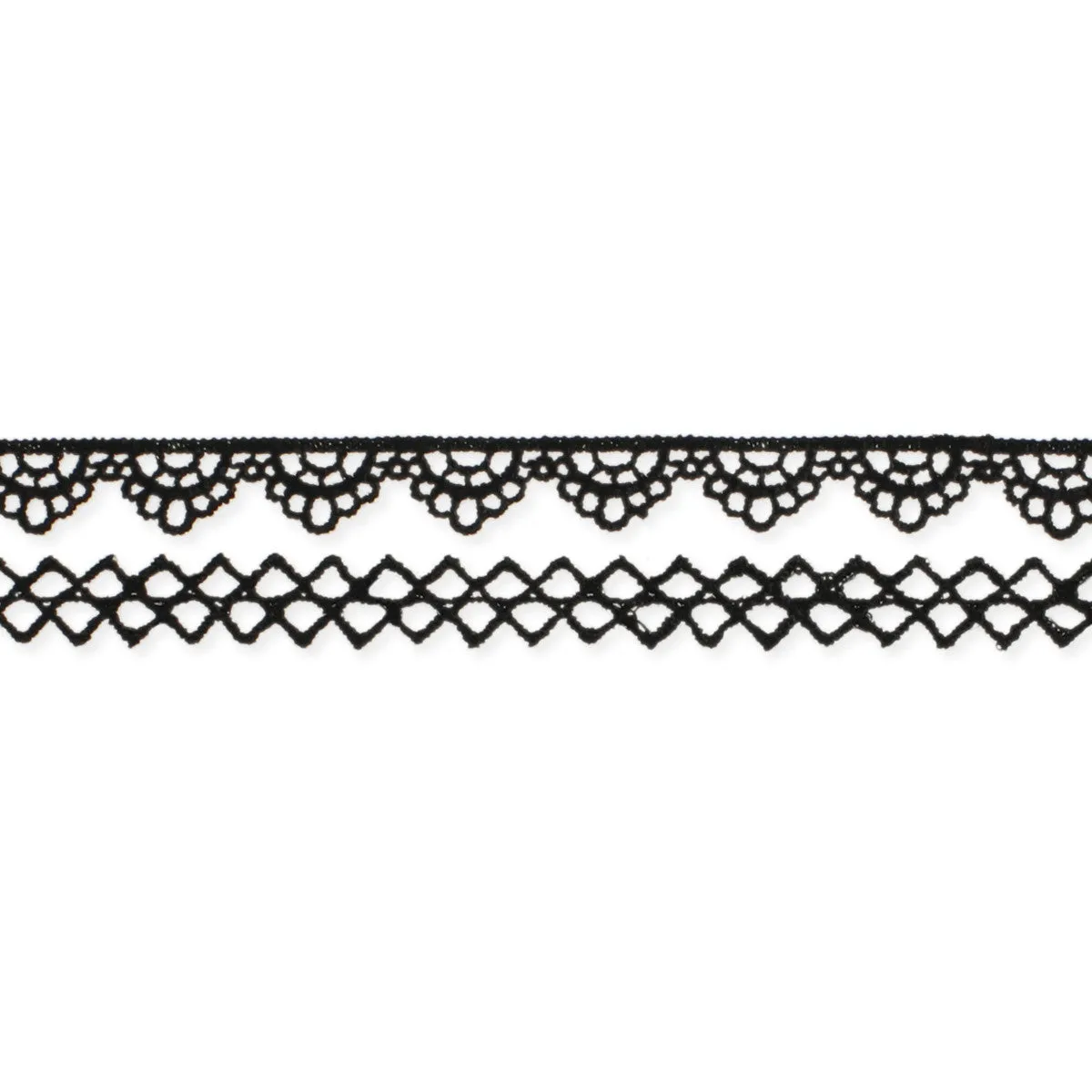 Thin Black Lace Choker