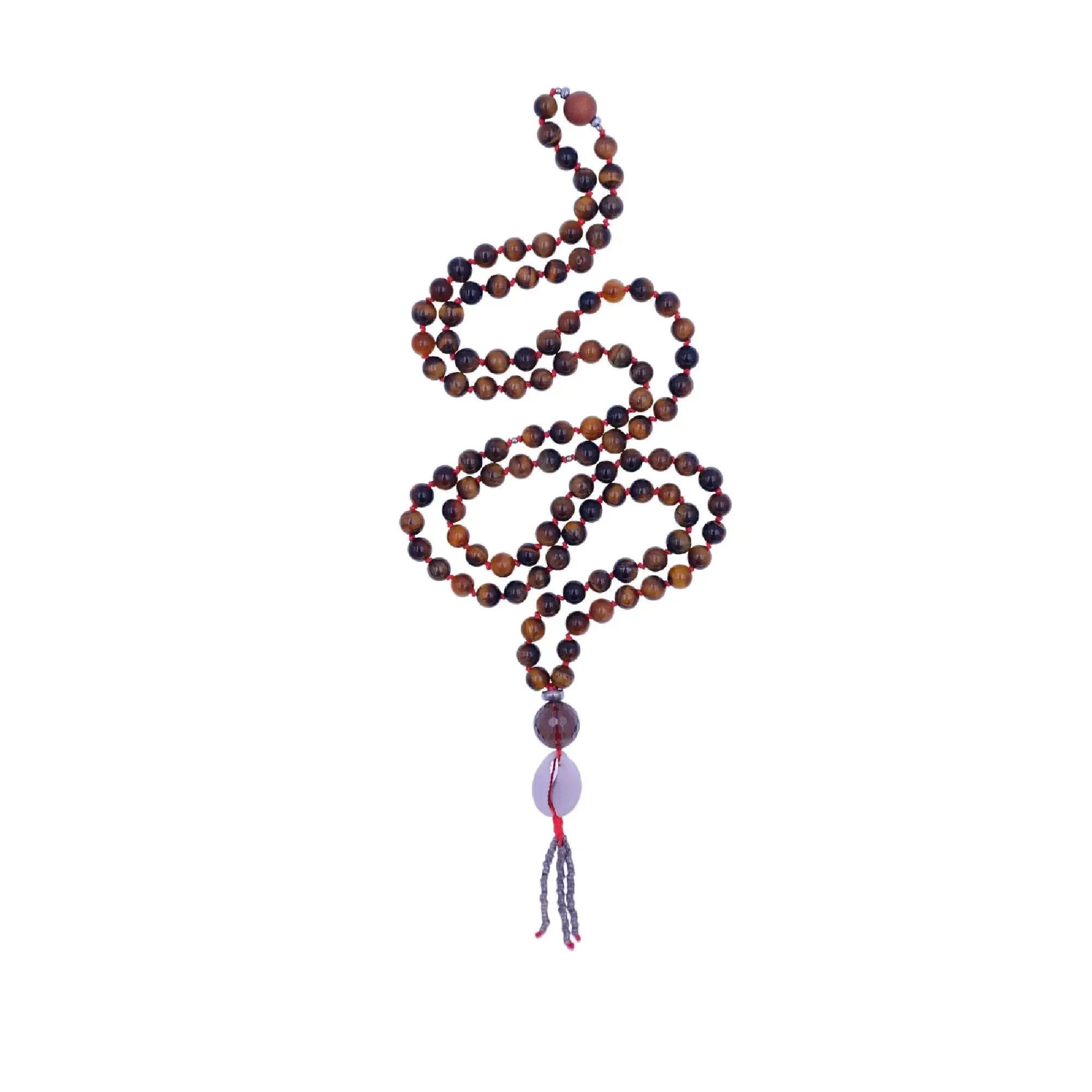 Tiger's Eye Mala Necklace - Tiger's Serenity Mala Beads