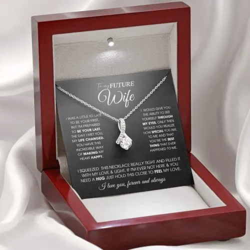To My Future Wife Necklace, Future Wife Gifts Alluring Beauty Necklace