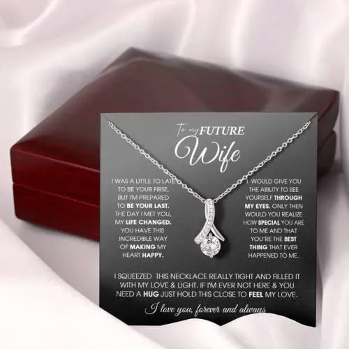 To My Future Wife Necklace, Future Wife Gifts Alluring Beauty Necklace