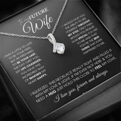 To My Future Wife Necklace, Future Wife Gifts Alluring Beauty Necklace