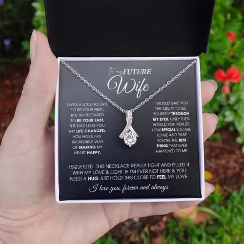 To My Future Wife Necklace, Future Wife Gifts Alluring Beauty Necklace