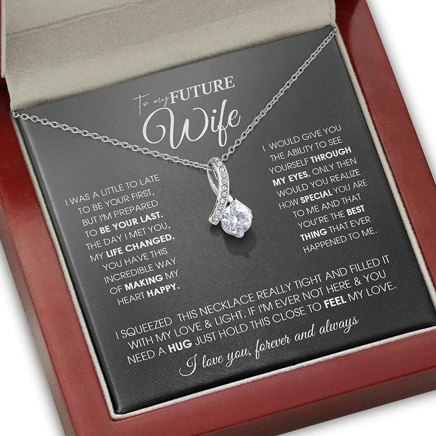 To My Future Wife Necklace, Future Wife Gifts Alluring Beauty Necklace