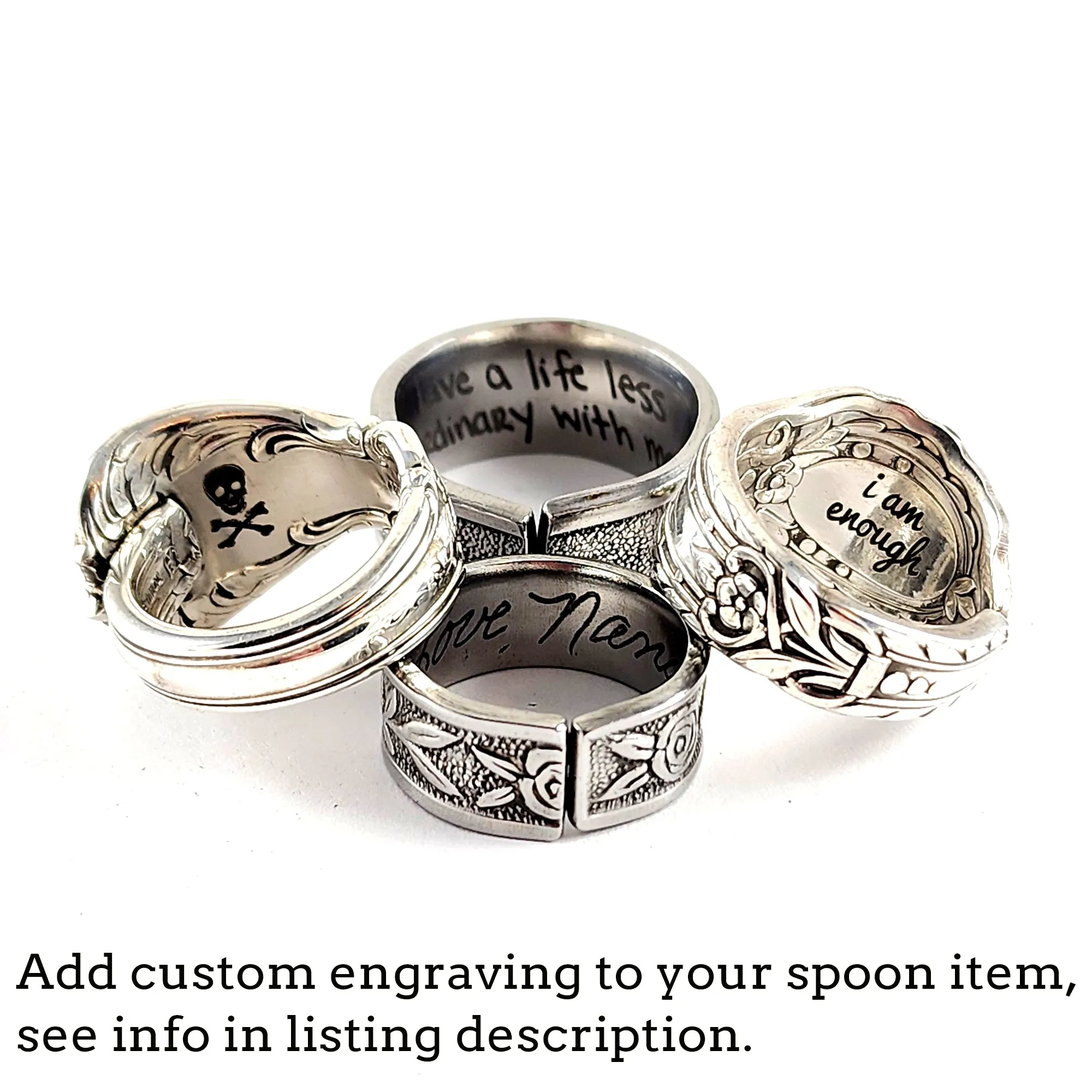 Towle Pueblo Stainless Steel Spoon Ring