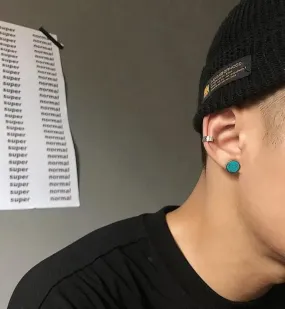 Turquoise Cracked Earrings