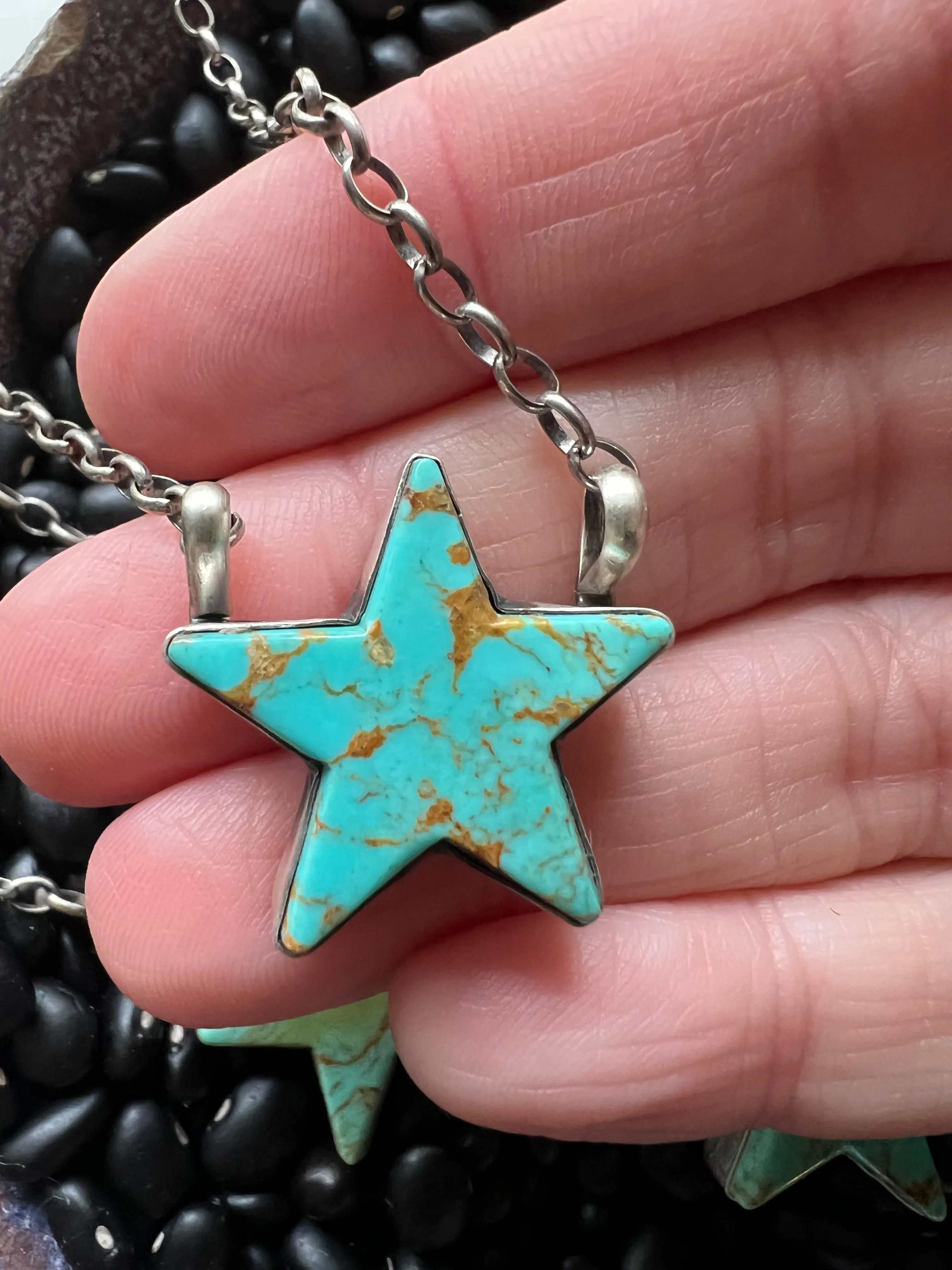 Turquoise Star Necklace Small