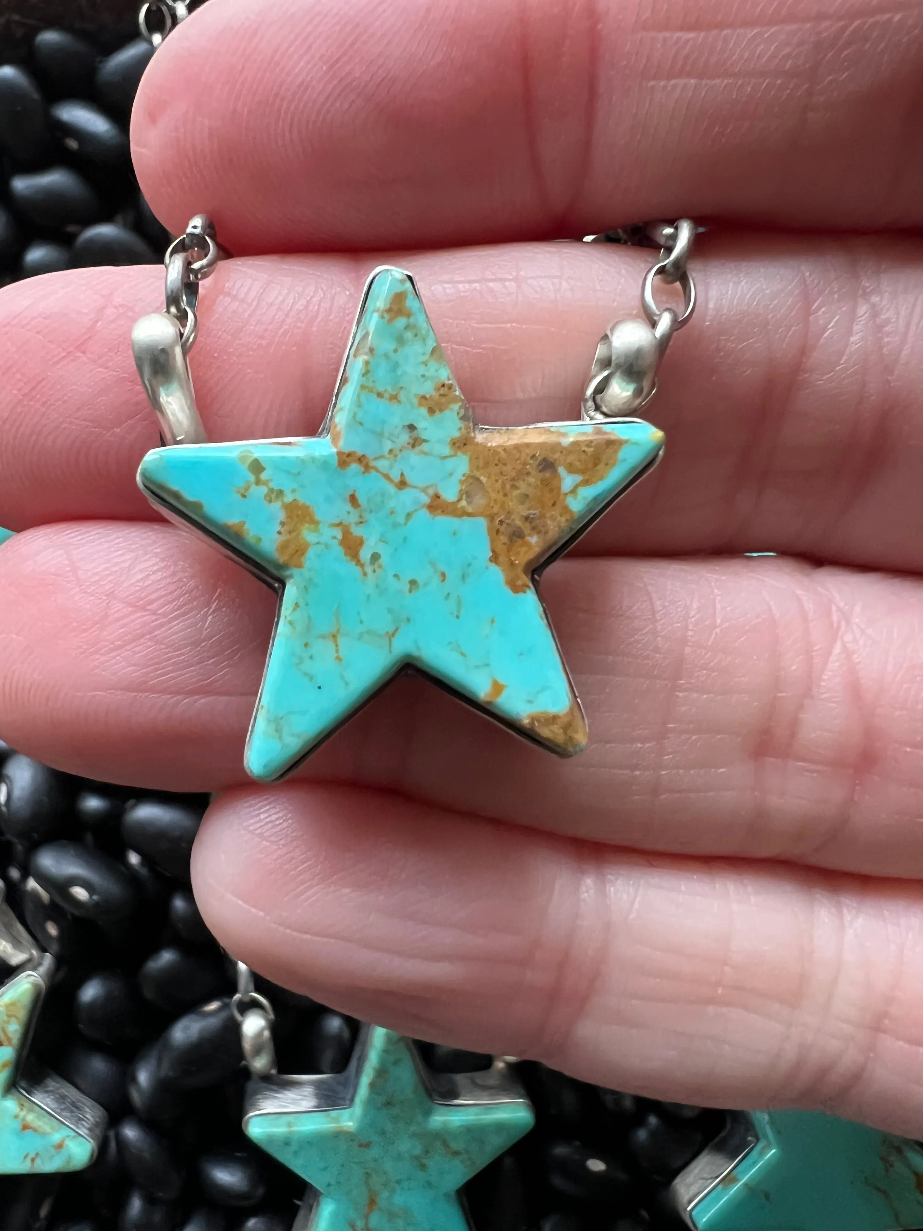 Turquoise Star Necklace Small