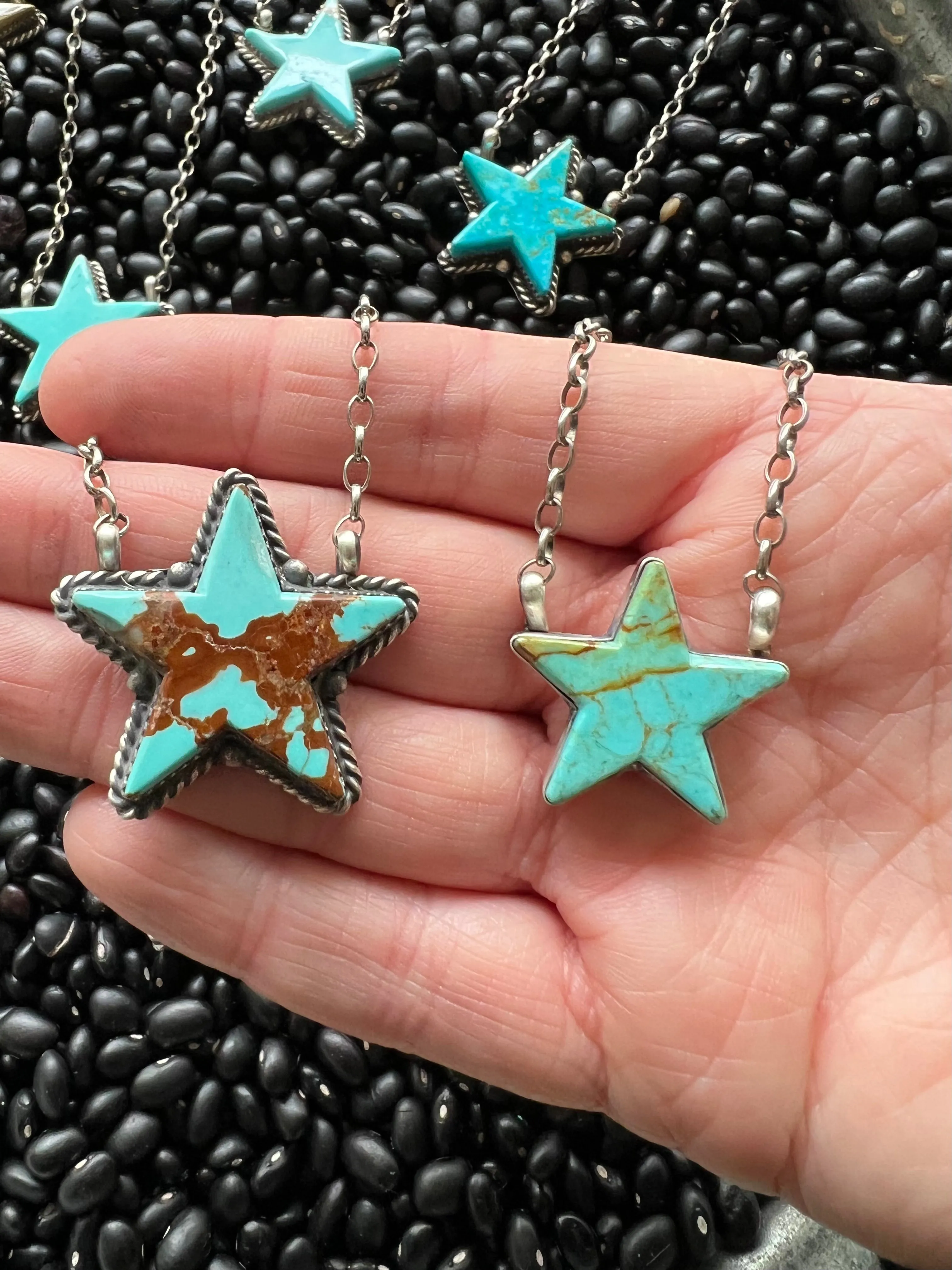 Turquoise Star Necklace Small