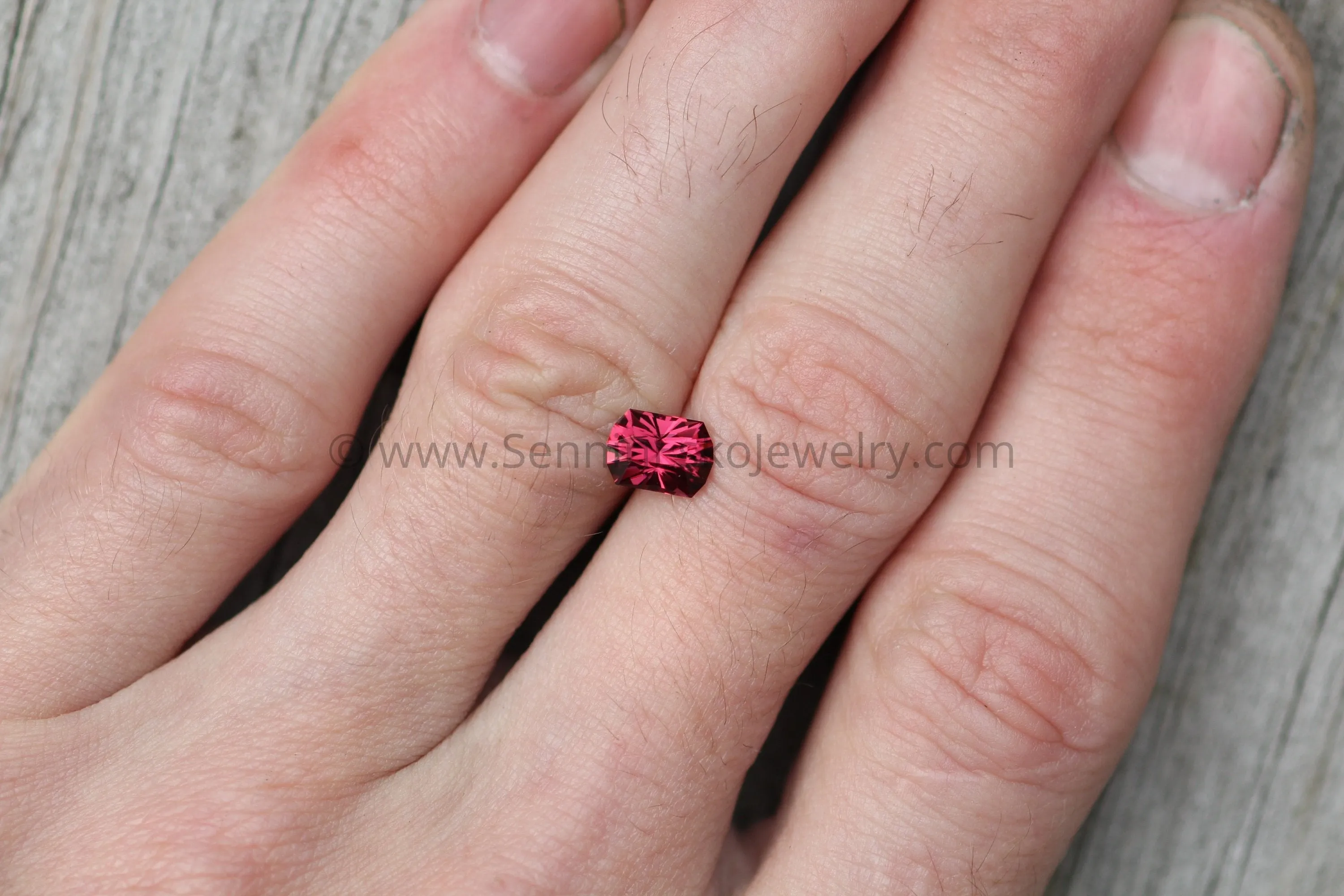 Umba Garnet Rectangular Hand Cut Gemstone - Precision Cut 5x7mm Garnet