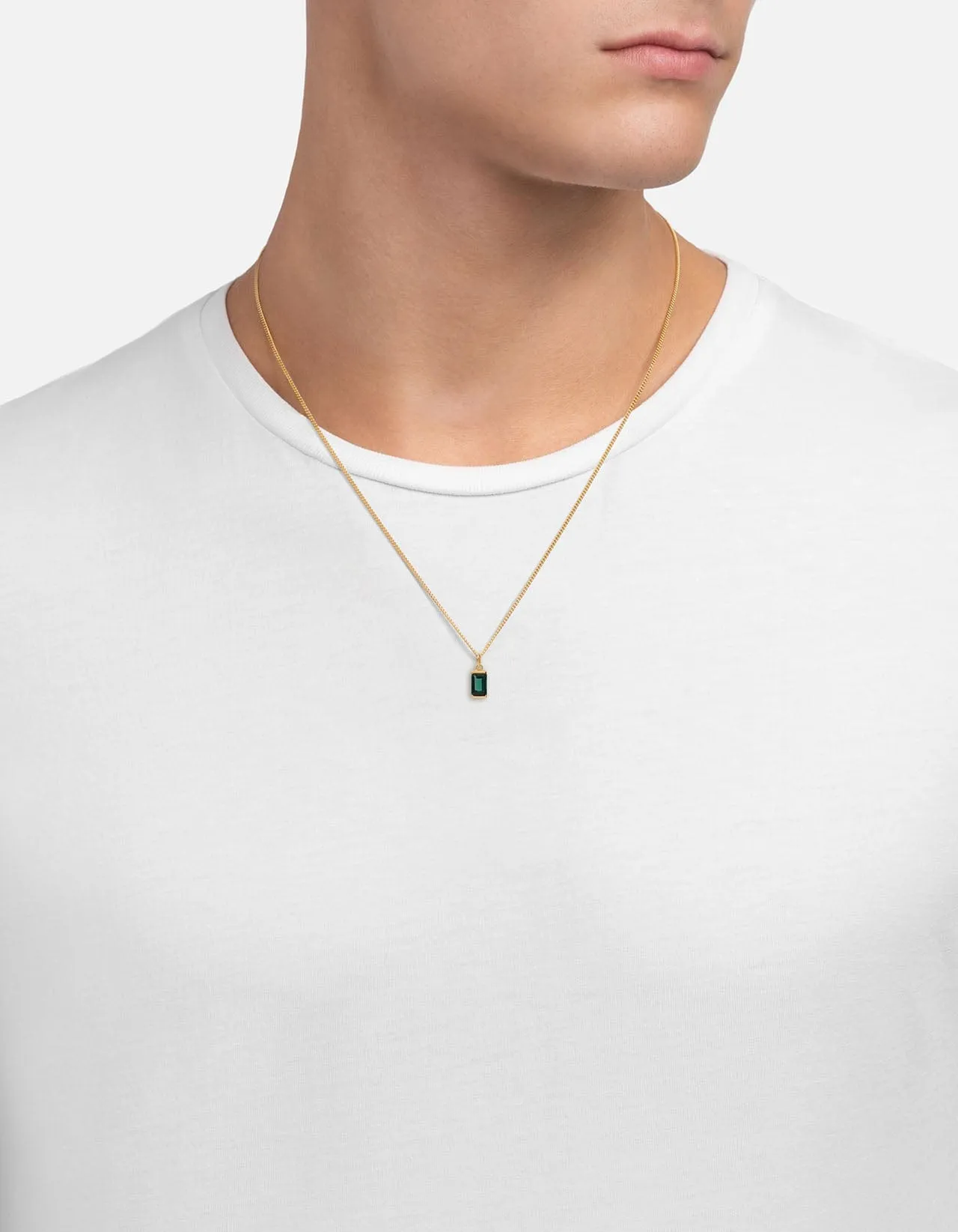 Valor Quartz Necklace, 14k Gold