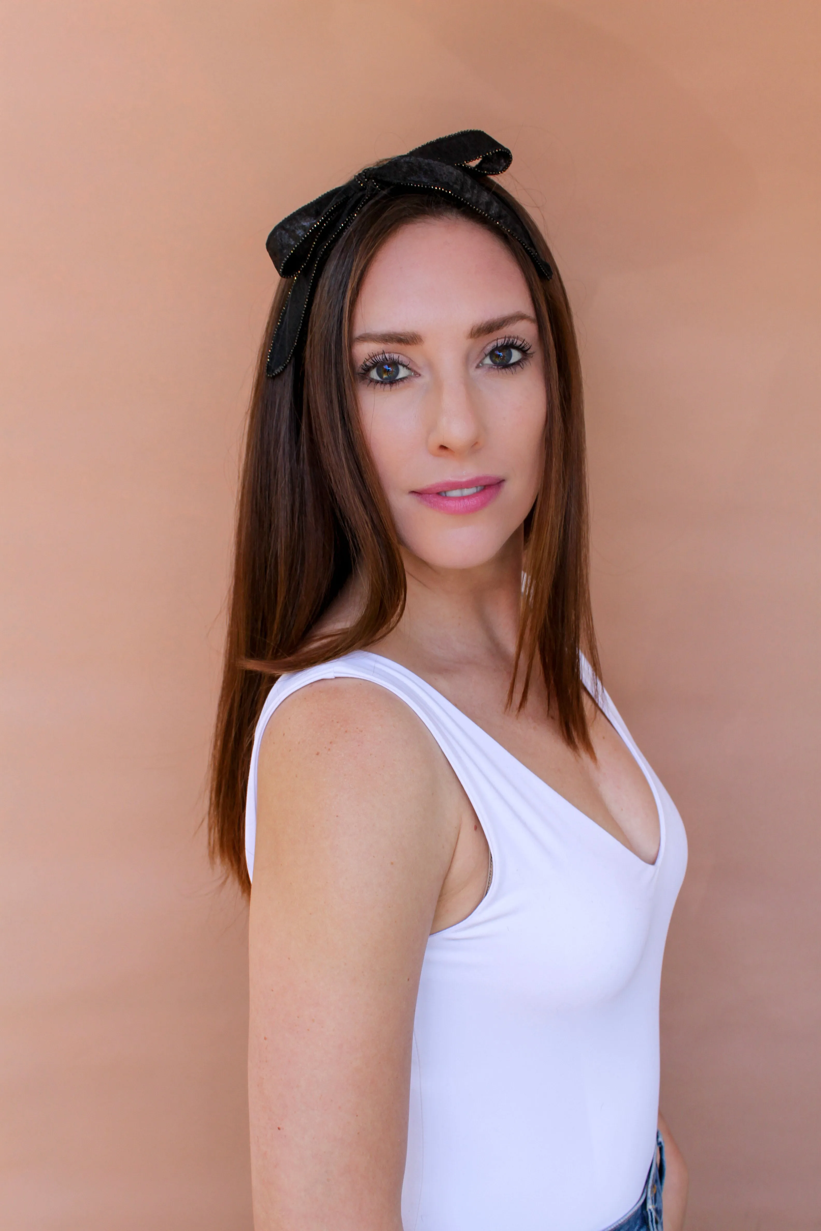 Velvet Convertible Wrap Headband | Blush