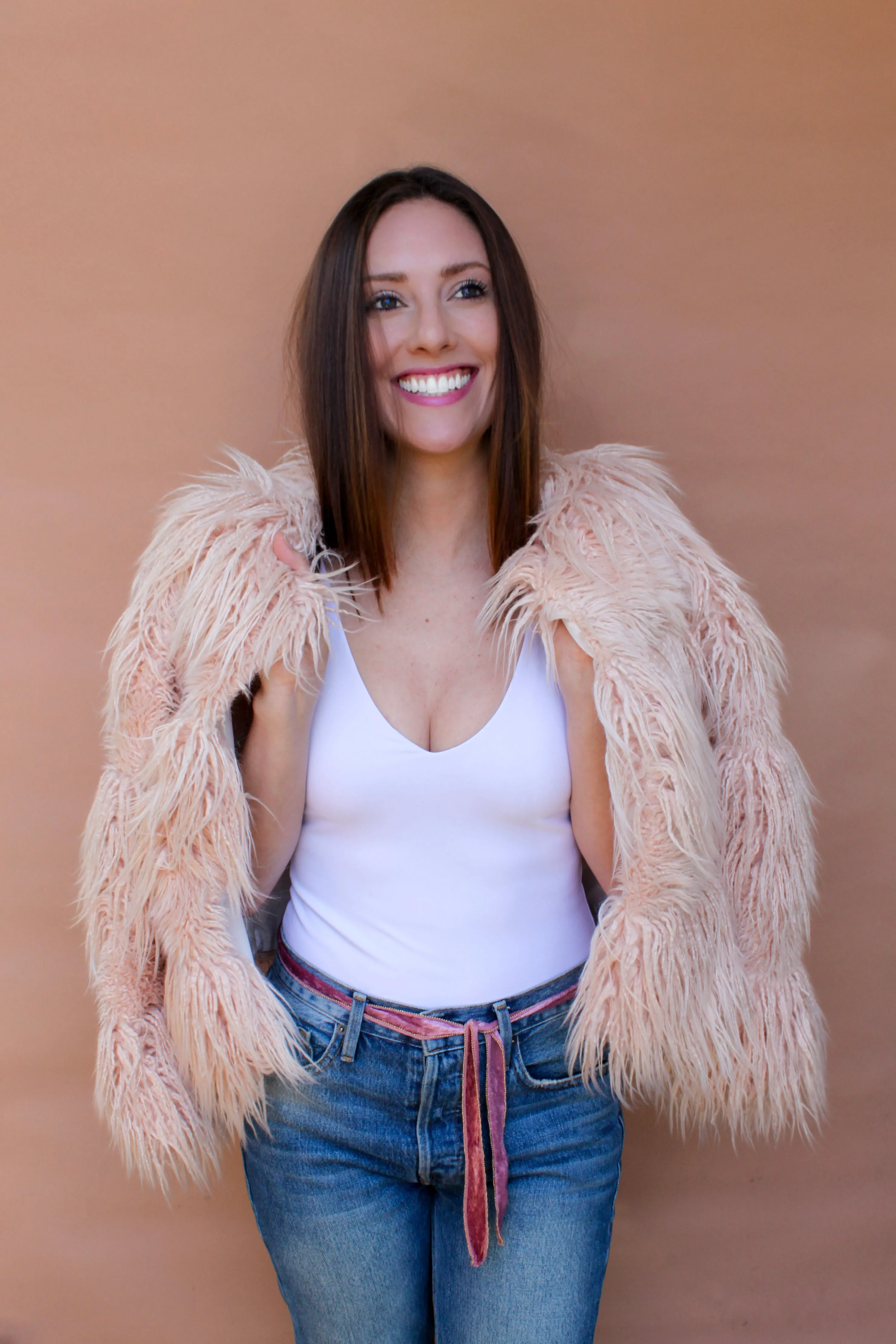 Velvet Convertible Wrap Headband | Blush