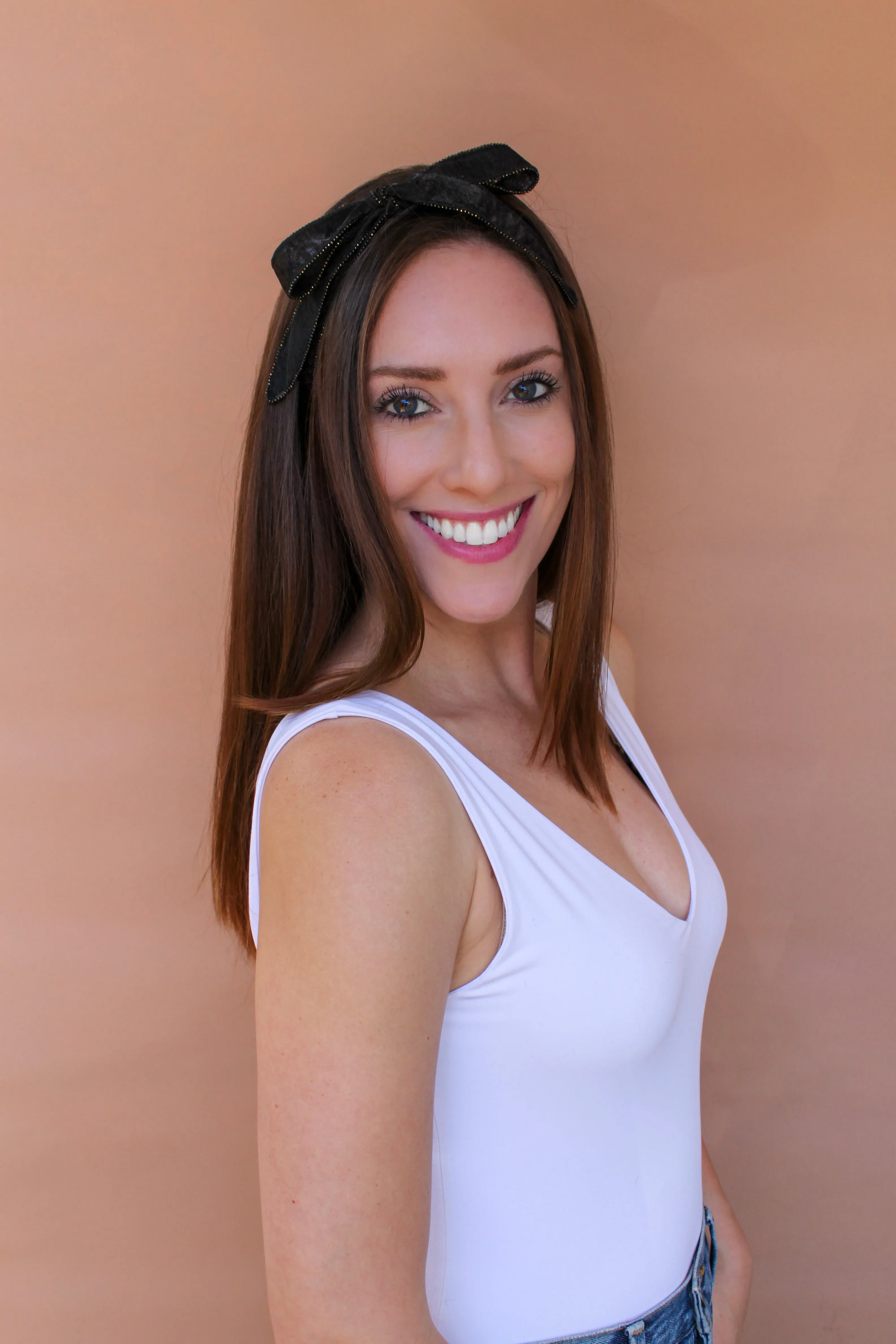 Velvet Convertible Wrap Headband | Blush