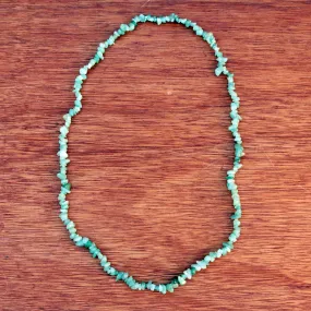 Verdant Meadows Brazil Artisan Crafted Green Quartz Beaded Long Necklace
