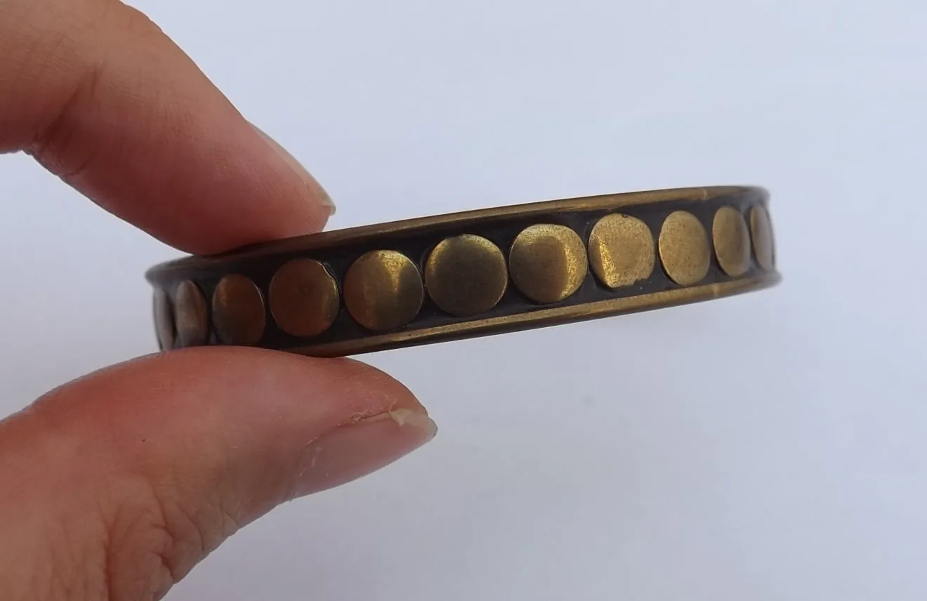Vintage Bronze Bangle Bracelet