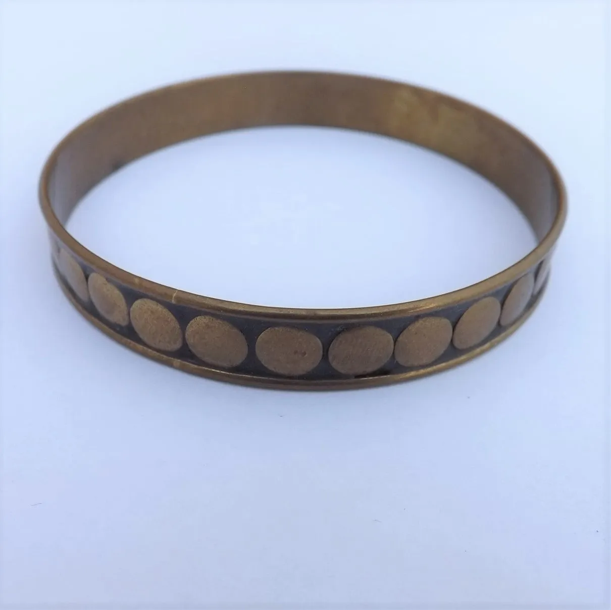 Vintage Bronze Bangle Bracelet