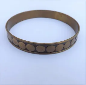 Vintage Bronze Bangle Bracelet