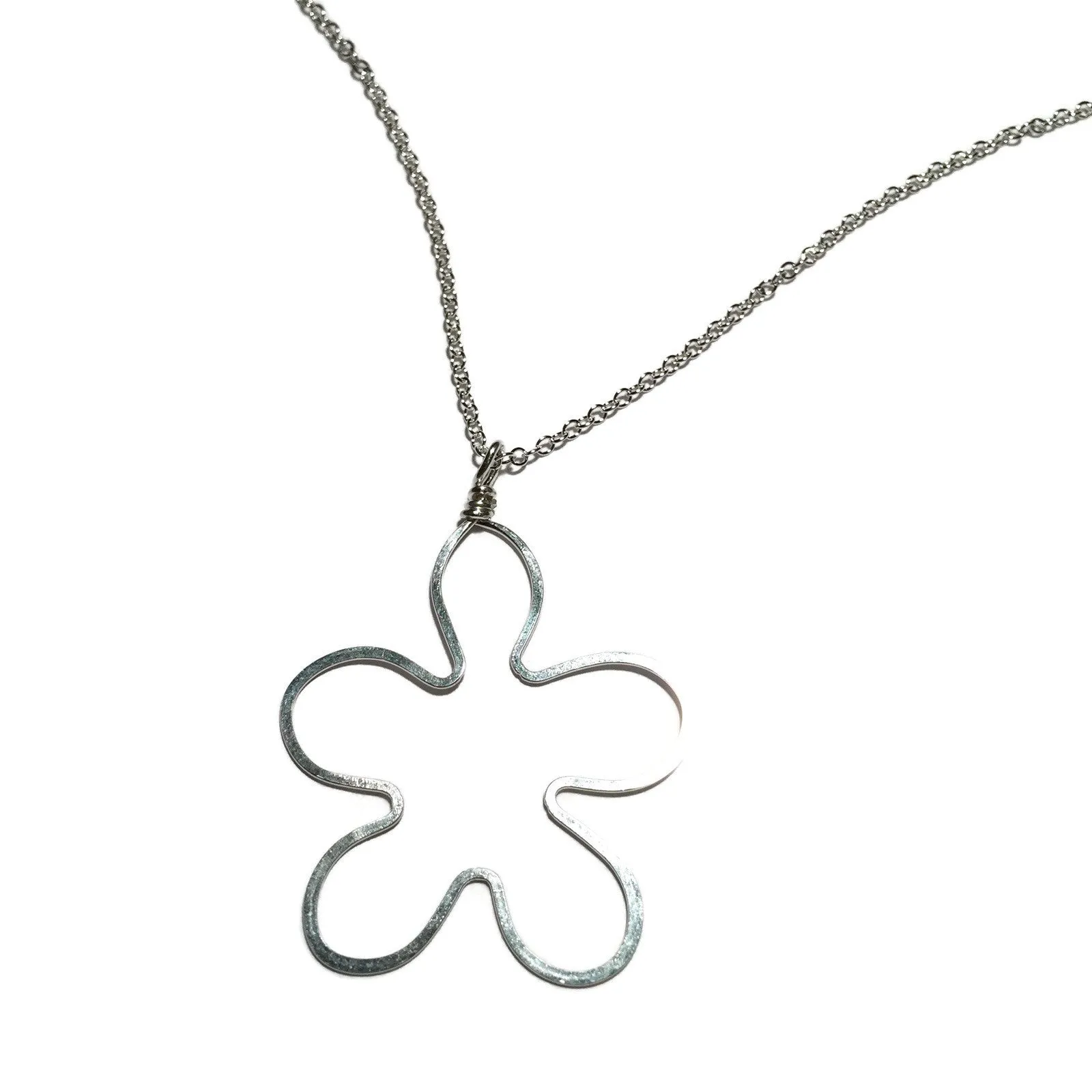 W- medium flower necklace MFN-*-16 