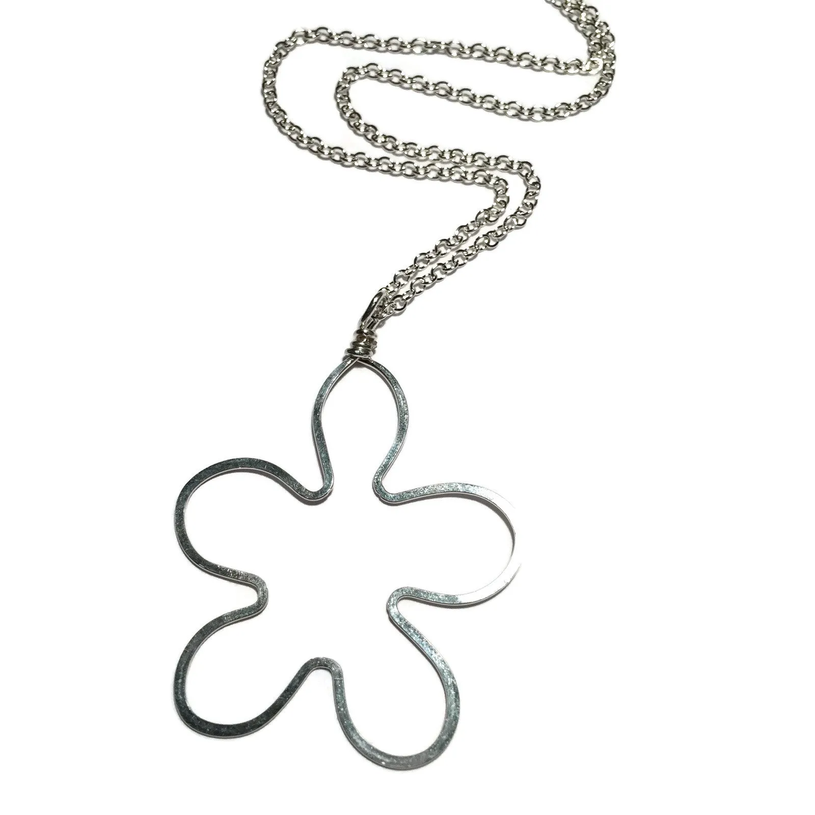 W- medium flower necklace MFN-*-16 