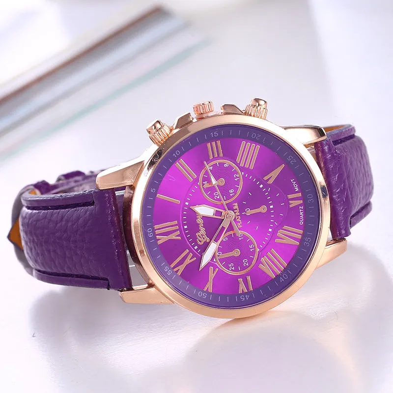 Women's Belt Leather Watch Strap Women's Fashion Women's Watch Scale Men's Watch