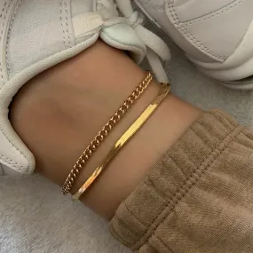 Women's Minimalist Gold-plated Anklet