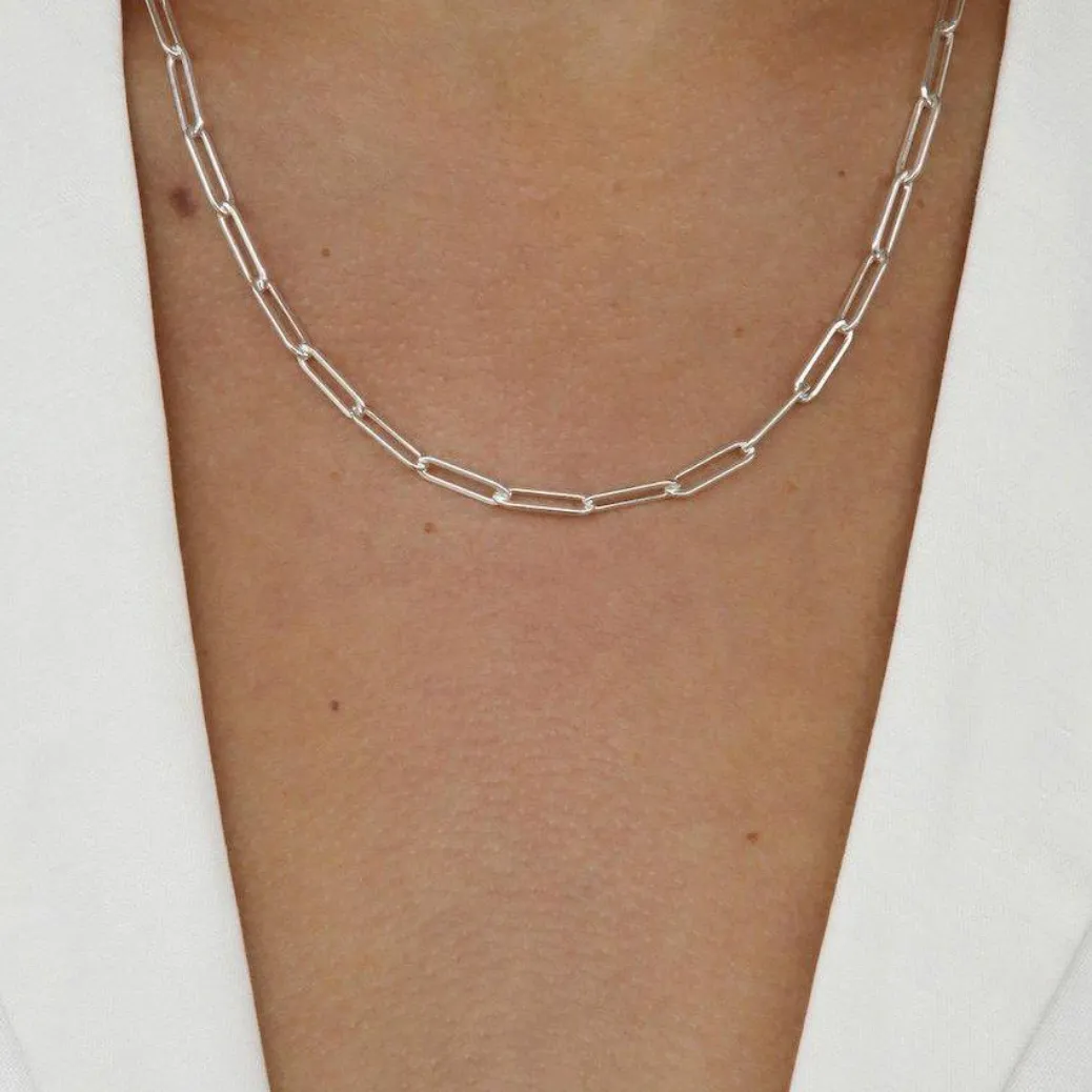 Yves Chain Necklace - Sterling Silver